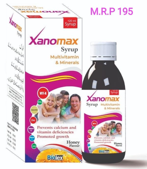 Xanomax syrup 120ml ( Multivitamin+minerals)