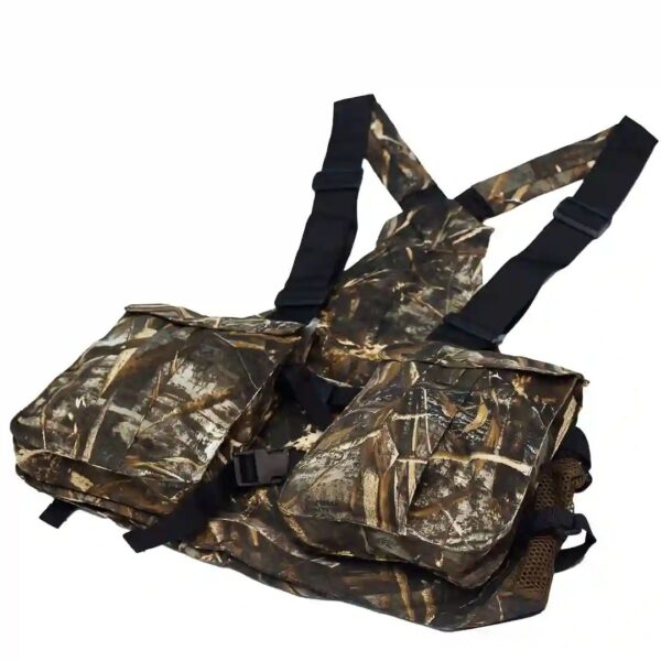 Camouflage Jungle Tree Print Game Straps Vest - Image 3